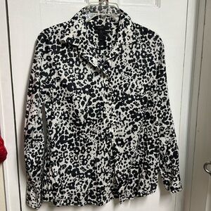 j crew animal print button size 2